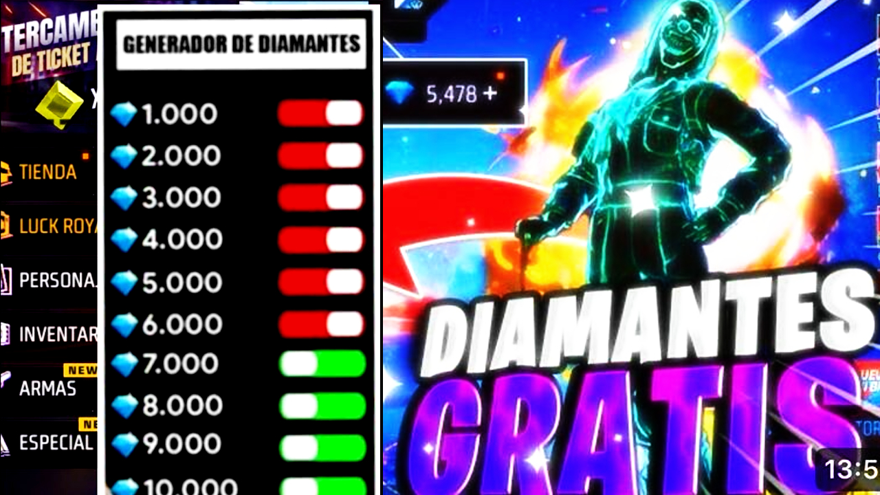 Cómo conseguir diamantes gratis en Free Fire 2026